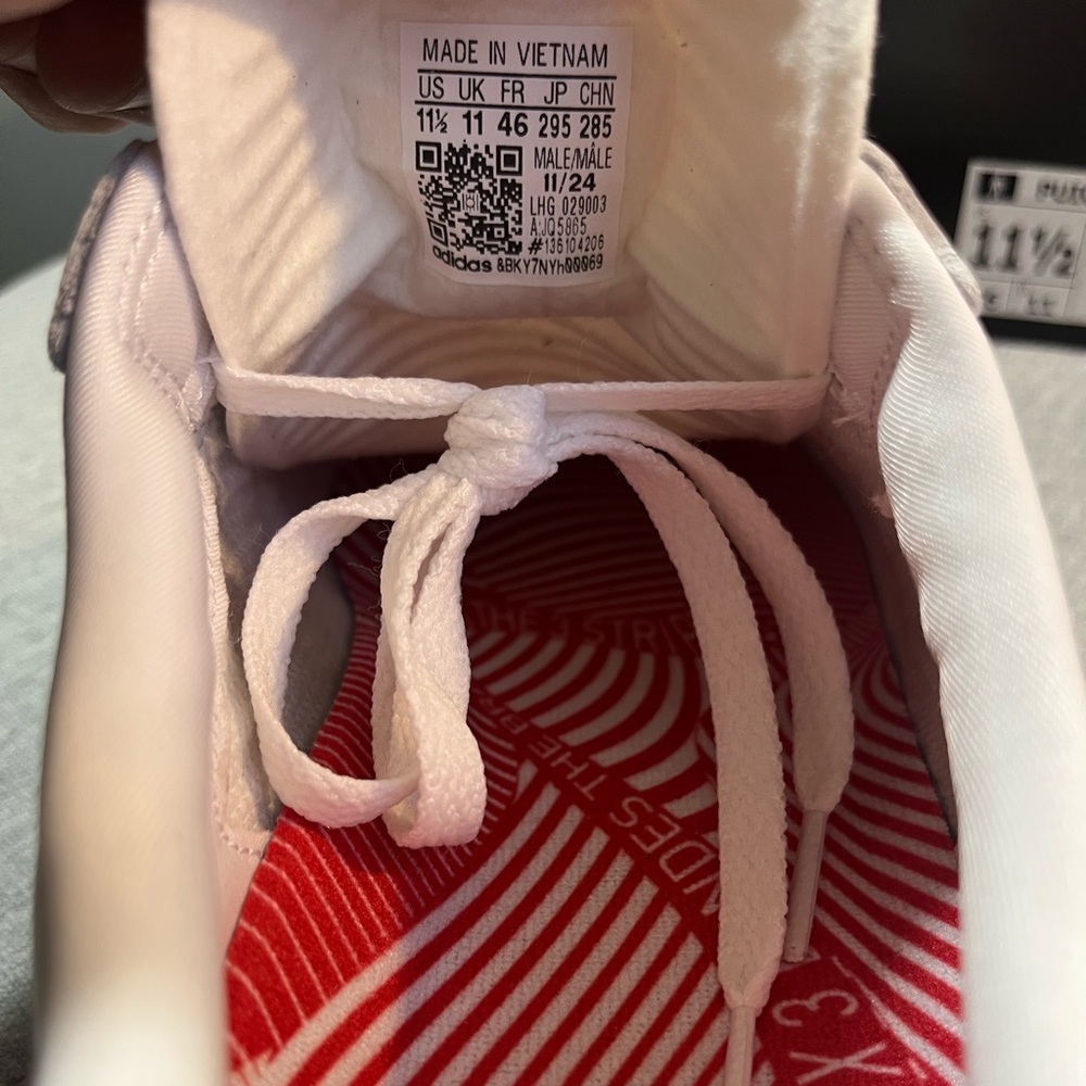 Adidas Puig Samba Sneakers White Red Scarlet Gum JQ5865 Men's Shoe Size 11.5 - Picture 10 of 11